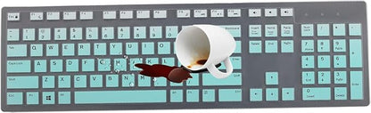Keyboard Cover Skin for Dell KM636 KB216 KB216t KB216d KB216p Wired & Wireless Keyboard, Dell Optiplex 5250 3050 3240 5460 7450 7050, Dell Inspiron Desktop 24" 27" 5400 5490 7700 7790 3475 3670 3477