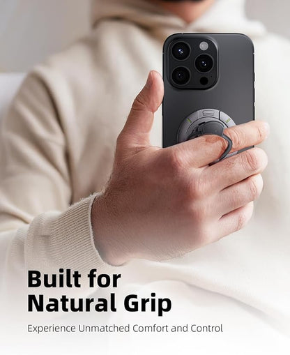TODI for MagSafe Phone Grip Stand, 3-in-1 Magnetic Finger Ring Holder with Double-Sided Magnet, Fidget Toy Design, Magnetic Phone Stand for iPhone 16/15/14/13/12 Series