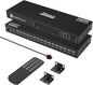 TESmart 16×1 HDMI Switch 16 in 1 Out 4K HDMI Switcher with IR Remote 4K@60hz 16 Port HDMI Switch Box HDCP 2.2,Auto Switch,19-inch Rack-Ears Mount,LAN Port Control,Auto Scan Switch