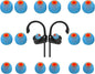 Earbud Tips Ear Bud Tips Soft Anti Slip Washable and Reusable Silicone Replacement Earbud Tips Fit Most in-Ear Earbuds(Inner Hole 3.8mm -5.1mm) 18pcs S M L