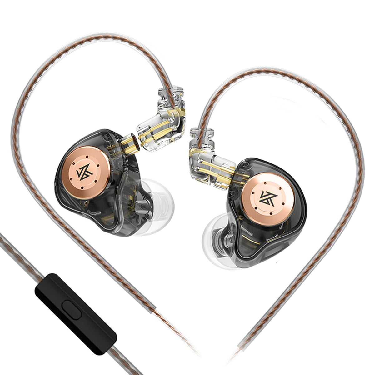 KZ EDX Pro in Ear Monitor Headphones KZ IEM Earphones Dual DD HiFi Stereo Sound Stage Earphones Wired Noise Cancelling Gaming Earbuds for Musicians Singer Audiophiles