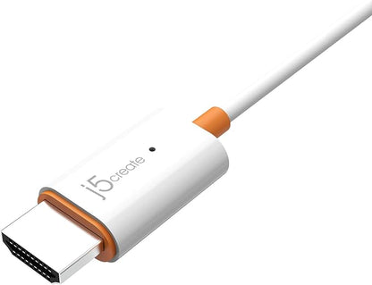j5create ScreenCast HDMI Wireless Display Adapter Receiver - Mirror Phone, Tablet, Laptop to HDTV - Compatible with MiraCast, AirPlay, Android, Windows 10 PC, iOS, iPhone, Tablet (JVAW56)