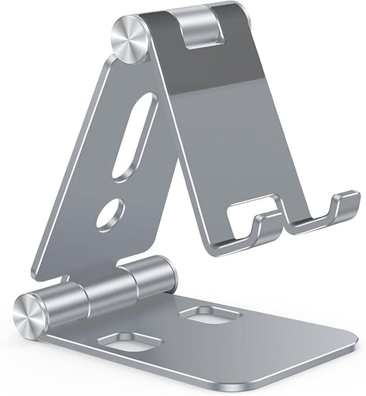 OMOTON Foldable Cell Phone Stand, C4 Portable Aluminum Phone Holder