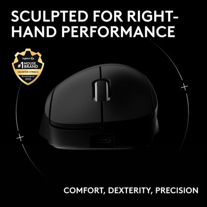 Logitech G PRO X Superlight 2 DEX Wireless Gaming Mouse - Black