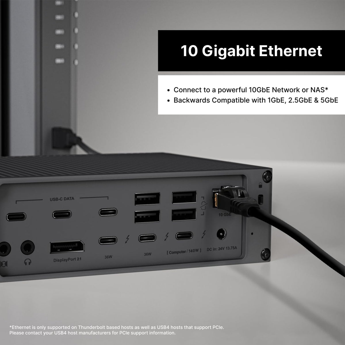 CalDigit TS5 Plus Thunderbolt 5 Docking Station: 20-Port PCIe-10GbE Mac|PC