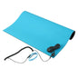 MWRF Source ESD Mat Kit with Wrist Strap and Grounding Cord (20 Inches x 24 Inches x 0.12 Inch, Blue)