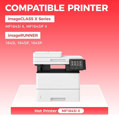 T06 Black Toner Cartridge 1-Pack with chip High Yield Replacement for Canon T06 T06L 3526C001AA Toner Compatible with Canon imageRunner 1643i 1643iF 1643P X MF1643i II MF1643iF Printer Ink All-in-One