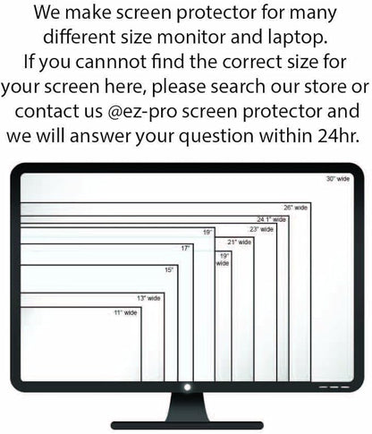 Premium Privacy Screen Filter for 23 Inches Desktop Computer Monitor. Screen Protector Size is 20 inch width x 11.3 inch height. Anti Glare and Anti Blue Light Protection
