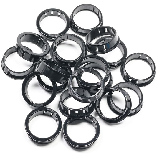EASYEAH 70pcs 5/16"(8mm) Black Snap-in Knockout Insulating Bushing Grommets