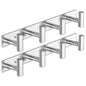 VAEHOLD Hat and Coat Wall Mount Rack - Hooks for Robes, Bags, Keys, and Towels - Bathroom Towel Hanger Organizer (White, “T“ Shape 3 Hooks 2 Pack)