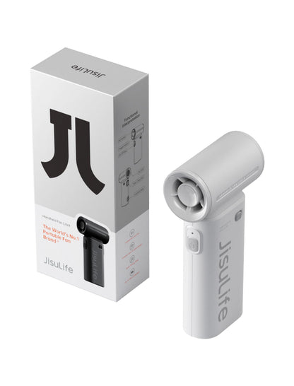 JISULIFE Portable Handheld Fan Life9, Turbo Airflow, Up to 12H Runtime