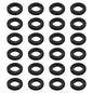 24 Pcs Rubber Grommets, 5/8" Inside Diameter 3/4" Drill Hole Rubber Wire Grommets O Ring Grommets for Wire, Firewall, Cables, Plugs, Automotive(Black)