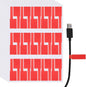 uxcell 300 Pcs Cable Labels, Waterproof Wire Cord Labels Tags, Cord Organizer Management Tags for Charger Cable Organizer Wire Markers Printer and Handwriting, Red