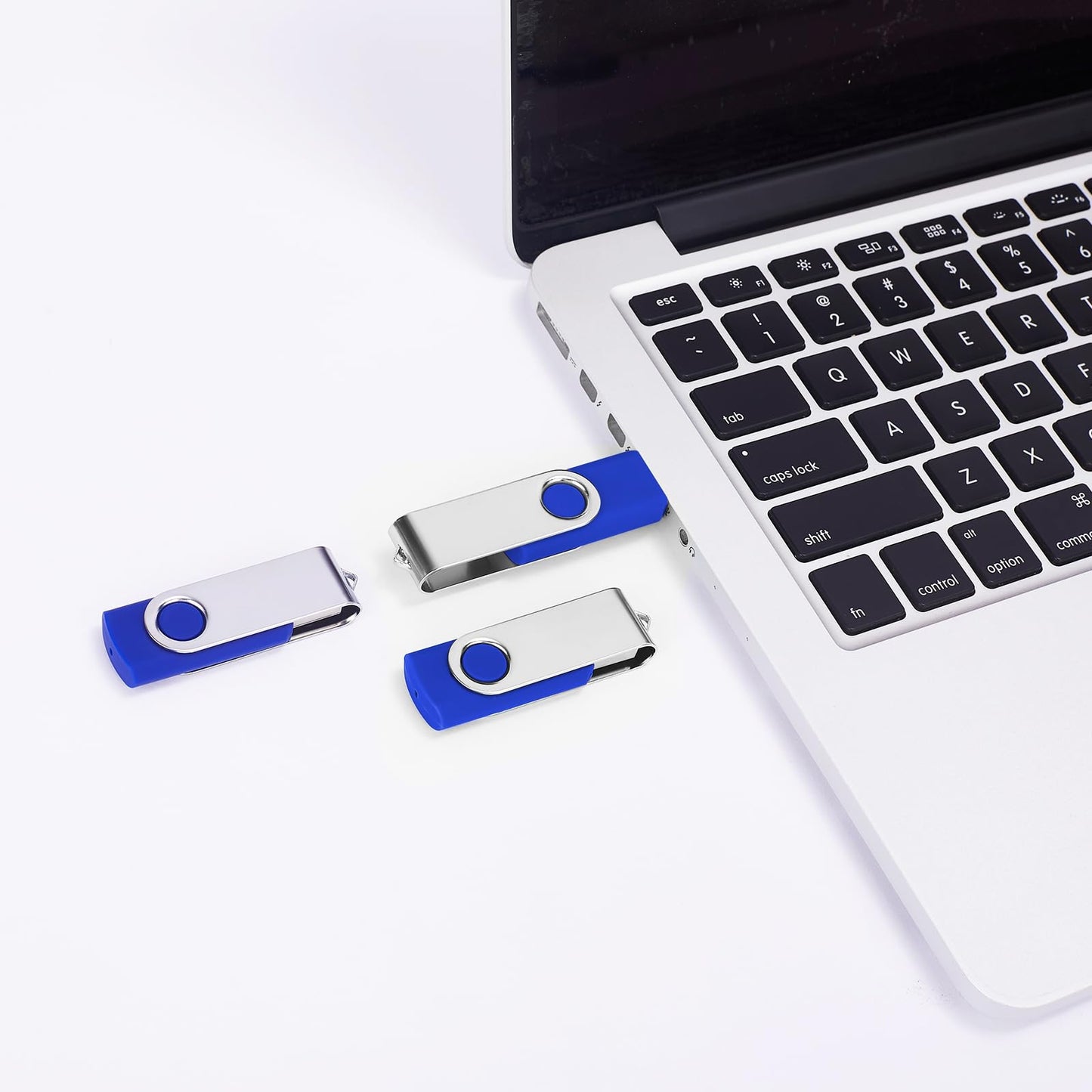 256MB Bulk Flash Drive 100 Pack EASTBULL FAT32 USB 2.0 Drive Pack (Blue)