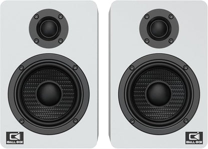 Harmony H2 60W Desktop Speakers with DSP, Bluetooth 5.3, 24-Bit Optical, USB-C, AUX, Silk-Dome Tweeter, Carbon-Fiber Woofer, for Computer, PC Monitor, Gaming (White)