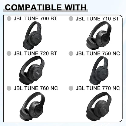 Replacement Ear Pads for JBL Tune 700(700BT)/710(710BT)/720(720BT)/750(750BT,750BTNC)/760(760NC)/770(770NC) Headphones, Headset Ear Cushions, Headset Earpads, Ear Cups Cover-Red