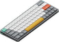 nuphy Air60 V2 Portable Wireless Keyboard 60% Low Profile Mechanical Keyboard Support QMK/VIA Compatible with Windows/mac OS/Linux Supports Bluetooth 5.1/2.4GHz/USB-C Grey-Gateron Wisteria Switch