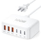 USB Fast Charger Block 50% Smaller 100W Max 6-Port GaN USB Charging Station