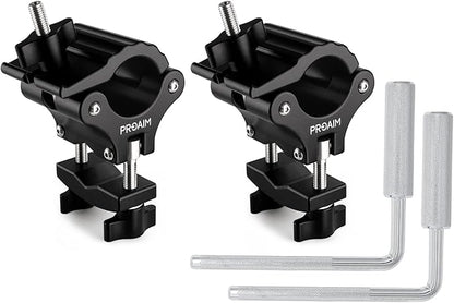 PROAIM Multi-Stand Holder Clamp Set for Camera Production Cart – Holds Lights & C-Stands, Compatible with Victor/Atlas Cart, Payload up to 68 kg /150 lb (VCTR-LC)
