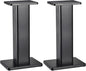 MECCANIXITY Wood Speaker Stands, 2 Pack 19.7 Inch (50cm) Universal Speaker Stand Hollowed Bases Enhanced Audio Listening for Home Theaters Cinema