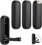4PCS Gold Foldable Wall Hooks, Metal Folding Hooks Wall Mount, Easy Installation, Suitable for Bathroom Kitchen, Flip Down Hook for Wal l Hanging Coat, Bag, Towel, Key, Hat (Black)