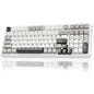 AULA F99 Wireless Mechanical Keyboard,Tri-Mode BT5.0/2.4GHz/USB-C Hot Swappable Custom Keyboard,Pre-lubed Linear Switches,RGB Backlit Gaming Keyboards for PC/Tablet/Xbox/PS4/PS5