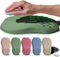 Ergonomic Raised Mouse Pad Wrist Support with Bilateral Slope Memory Foam Mousepad for Wrist Rest and Carpal Tunnel Pain Relief 11.8x7.9〃 Green