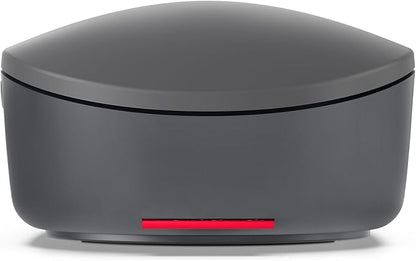 Lenovo Go Multi-Device Wireless Mouse, 2.4GHz Nano USB-C Receiver, Bluetooth, Adjustable DPI, USB-C Rechargeable Battery, Qi Wireless Charging, Ambidextrous, GY51C21211, Grey