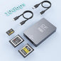 10Gbps CFExpress Type B Card Reader - 5 in 1 USB C&USB A CFexpress/XQD/SD Card Reader for CFexpress Type B+SD 3.0 Card+XQD Card Reader, CFexpress Adapter Memory Card Reader for Wins/Mac/Linux/Android