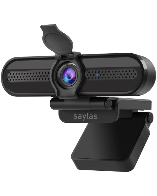 saylas 4K Webcam with Microphone, 78°FOV FHD PC Camera with 4K/2K/30fps, 1080P/60fps, Privacy Cover, USB Web Cam, Autofocus, External Webcam for PC, Computer Web Camera for Laptop, Mac, Zoom