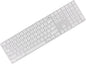 Allinside White Keyboard Cover for 2024 Mac Magic Keyboard with Touch ID and Numeric Keypad A3119 US Layout
