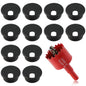 1.5 Inch(38mm) Desk Grommet,13 Pieces Cable Grommet, Desk Hole Cover for Cables with Hole Saw,Plastic Cable Cord Wire Hole Cover for Desk, Table,Cabinet,Countertop and Other Furniture(Whitek)