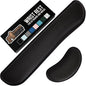 GORILLA GRIP Memory Foam Wrist Rest for Computer Keyboard, 2 Piece Gray