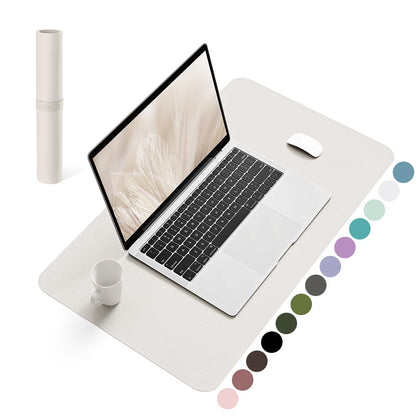 YSAGi Non-Slip Leather Desk Pad, Waterproof Laptop Computer Desk Keyboard Mat, Table Protector Blotter Mat, Large Mouse Pad for Office/Work/Home/Decor(Black, 31.5" x 15.7")
