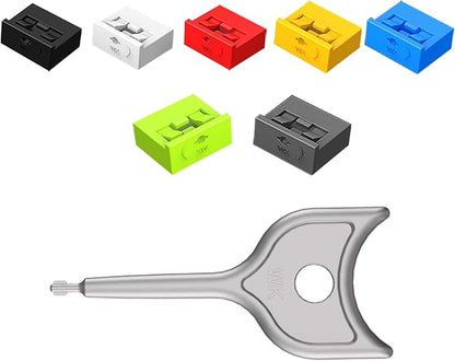 7 PCS USB Port Blockers with 1 Locks for PC, Laptop Removable Type-A Data Protection,Dust & Moisture Resistant Shield（Mixed Colors Packs Svailable for Port Sorting）