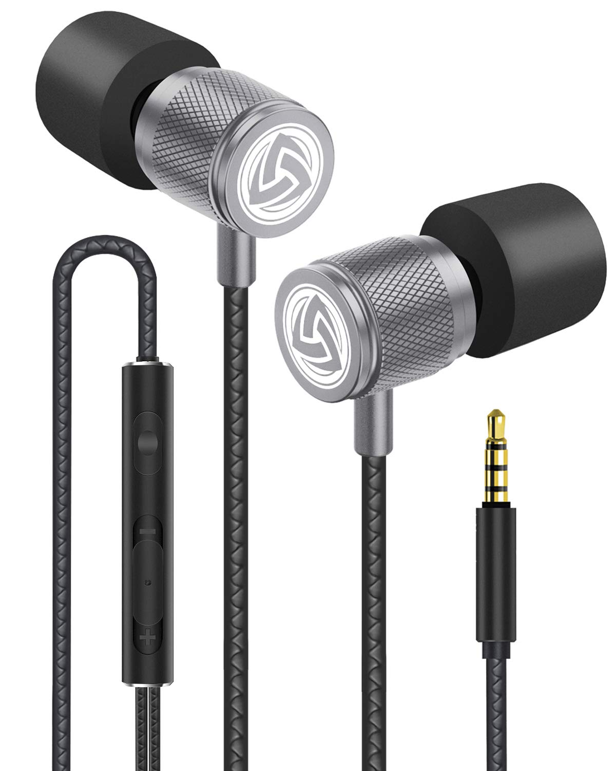 LUDOS Ultra Wired Earbuds in-Ear Headphones, 5 Years Warranty, Earphones with Mic, Noise Isolating Ear Buds, Memory Foam for iPhone, Samsung, School Students, Kids, Women, Small Ears - Turquoise