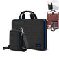 ZINMARK Laptop Case 15.6 Inch Briefcase Military-Grade Protection with Detachable Belt Bag, Compatible All Model of 15-16 Inch MacBook Pro and Most Popular 15.6 Inch Notebooks Chromebooks (Gray&Blue)
