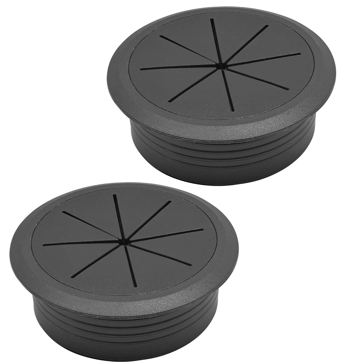BOPOREAE 2 Pcs Desk Grommet 2-3/8" (60mm), Desk Hole Cover for Cables