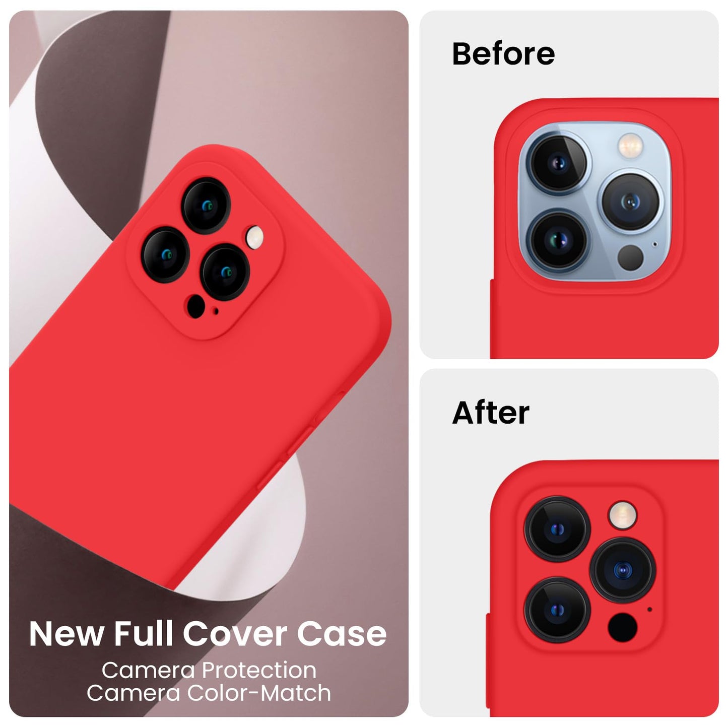 FireNova Designed for iPhone 13 Pro Max Case, 6.7", Red