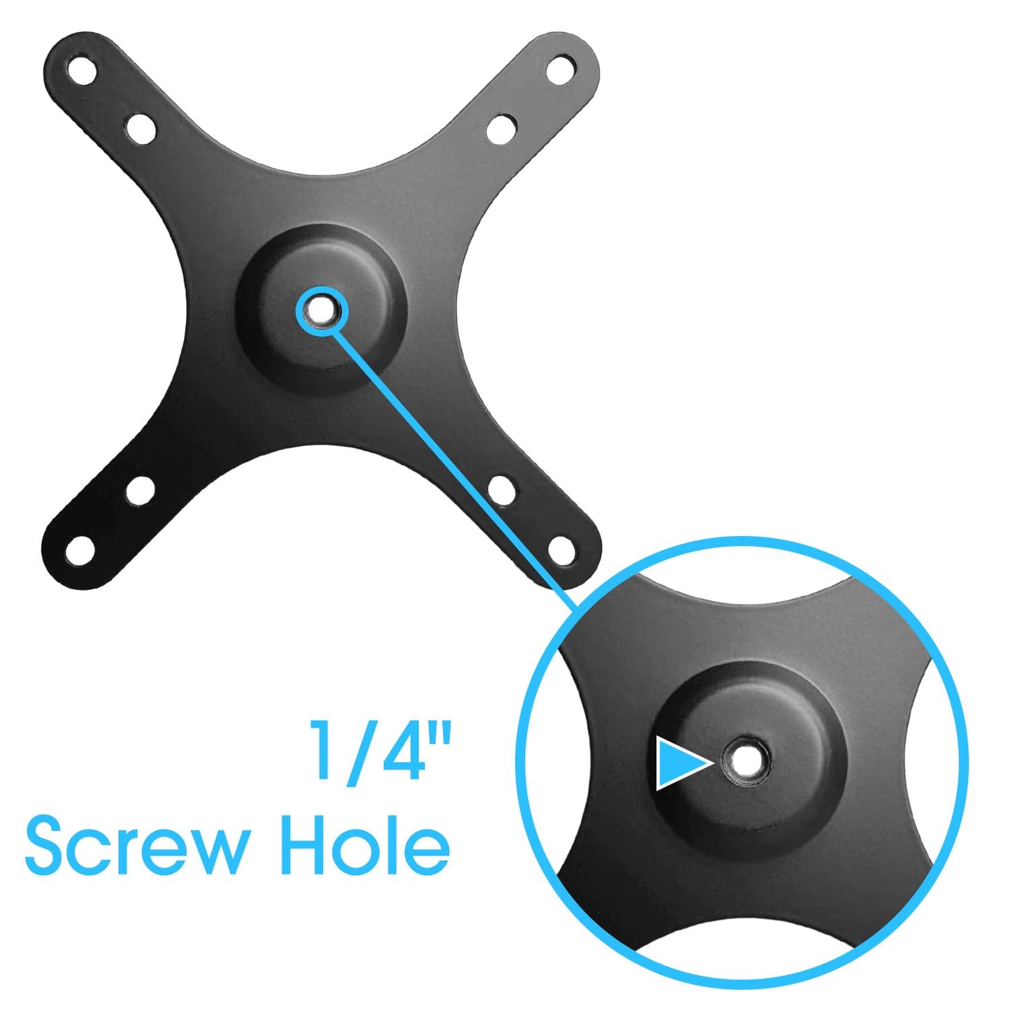 Kado Portable Monitor Stand Adapter 1/4" Screw Hole to 100x100mm 75x75mm