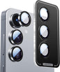 X-it Camera Lens Protector for Samsung S25 Plus, 9H Tempered Glass, Independent Metal Aluminum Edge Original Protection Design, Suitable for Phone Case, Anti-scratch, Anti-reflective,Blue
