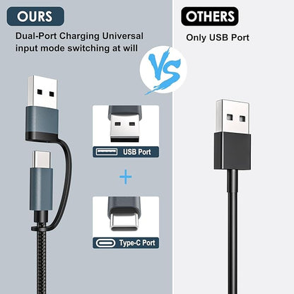 5FT iWatch Charger 3 in 2 for Apple Watch Charger Travel Essentials Multi Charging Cable Fast Charging Compatible with iWatch Series 10 /Ultra/SE/9/8/7/6/5/4/3/2/1 & iPhone 16/15/14/13/SE/Galaxy S24