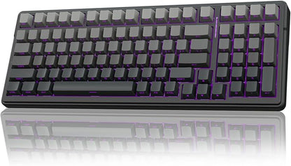 AULA F99 Pro Wireless Mechanical Keyboard,Hot Swappable Custom Keyboard,RGB Backlit,Pre-lubed Linear Switches,Side Printed PBT Keycaps,2.4GHz/USB-C/BT5.0 Mechanical Gaming Keyboards