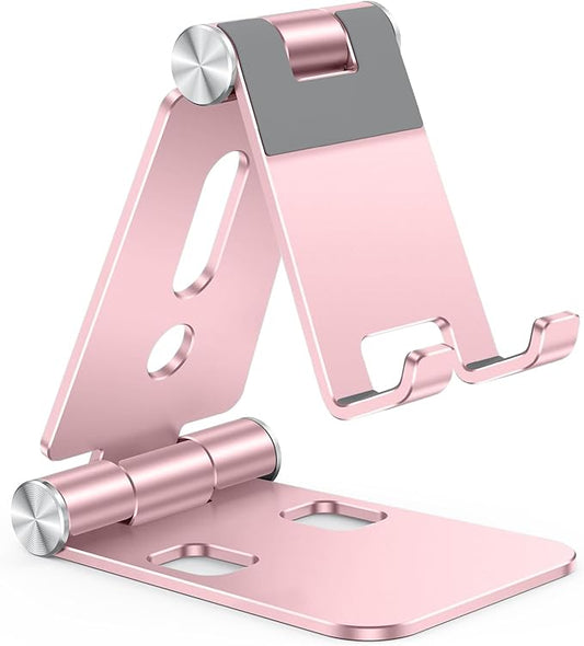 OMOTON Foldable Cell Phone Stand, C4 Portable Aluminum Phone Holder