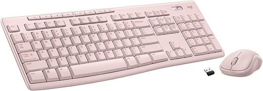 Logitech MK270 Full Size Wireless Keyboard and Mouse Combo - Rose