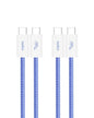 Belkin USB C to USB C Cable 2-Pack, 3.3ft, 60W - Type C Charger, iPhone Charger Cord, Soft, Braided, Flexible for iPhone 16, Galaxy S25, Pixel 9, Airpods, iPad Pro & More, Travel Essentials - Blue