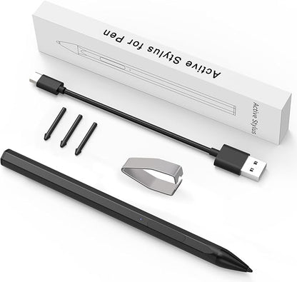 ASUS Stylus Pen for Transformer/Vivobook Flip/Notebook Touchscreen Laptop/Tablet - Rechargeable, 4096 Pressure Sensitivity, Microsoft MPP Protocol, Black