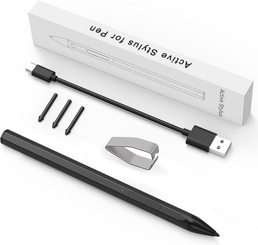 ASUS Stylus Pen for Transformer/Vivobook Flip/Notebook Touchscreen Laptop/Tablet - Rechargeable, 4096 Pressure Sensitivity, Microsoft MPP Protocol, Black