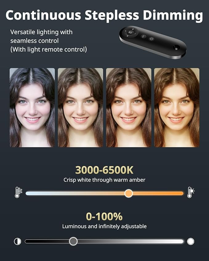 UBeesize 12" Ring Light with 62" Tripod Stand, Professional Big Ring Light with Phone Holder and Remote, Full Screen Lighting for Makeup, Live Stream, YouTube, Video Recording, Photography