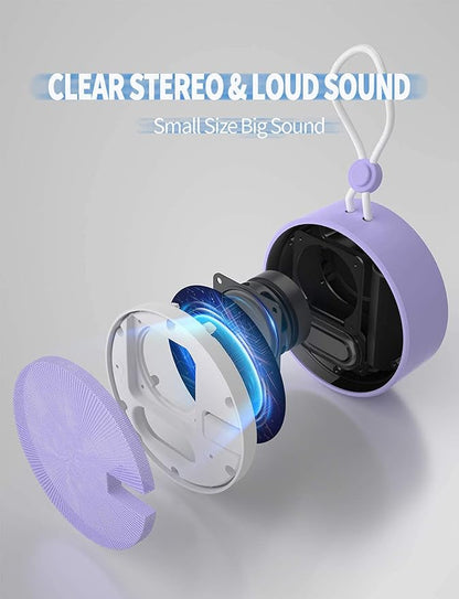 INSMY C12 IP67 Waterproof Shower Bluetooth Speakers Portable Small Speaker
